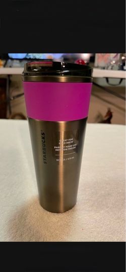 CA. STARBUCKS. 16 OZ. OLIVE WITH BAND. STAINLESS STEEL.