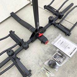 (New in box) $99 Heavy Duty 2-Bike Rack Wobble Free Tilting Electric Bicycle Carrier, 2-inch Hitch 160lbs Max