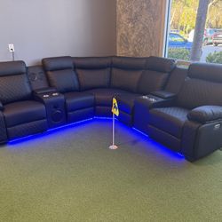 Brand New Power Reclining Sectional Sofa / Sofa Sección Eléctrico Nuevo a Estrenar … Fast Delivery 🚚 