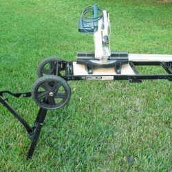 Miter Saw On Portable Stand