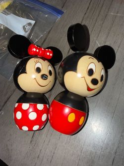 KOKESHI Disney Mickey Minnie Wooden Figure