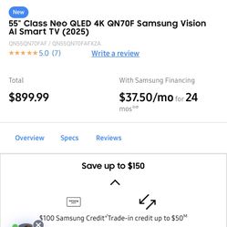 Samsung 4K Smart Tv