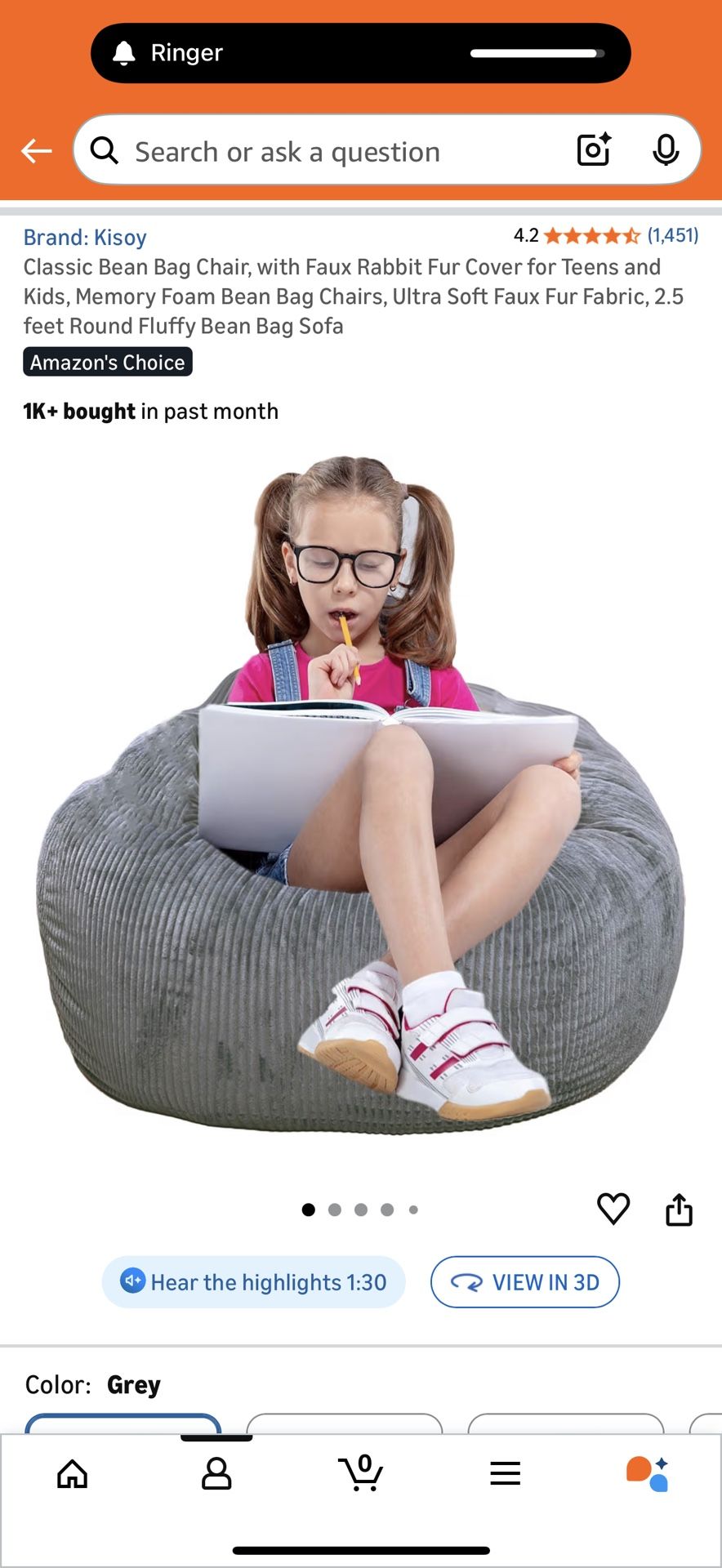 Kids Bean Bag