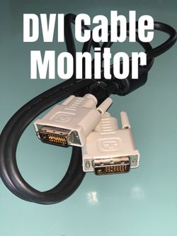 DVI Cable Male DUAL LINK DVI-D Monitor Wire 24+1 Pin 3ft