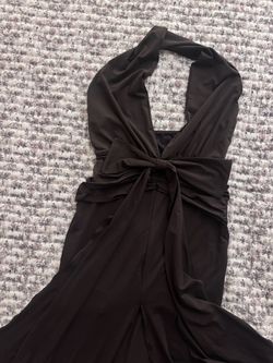 Dark Brown Halter Neck Dress Size L