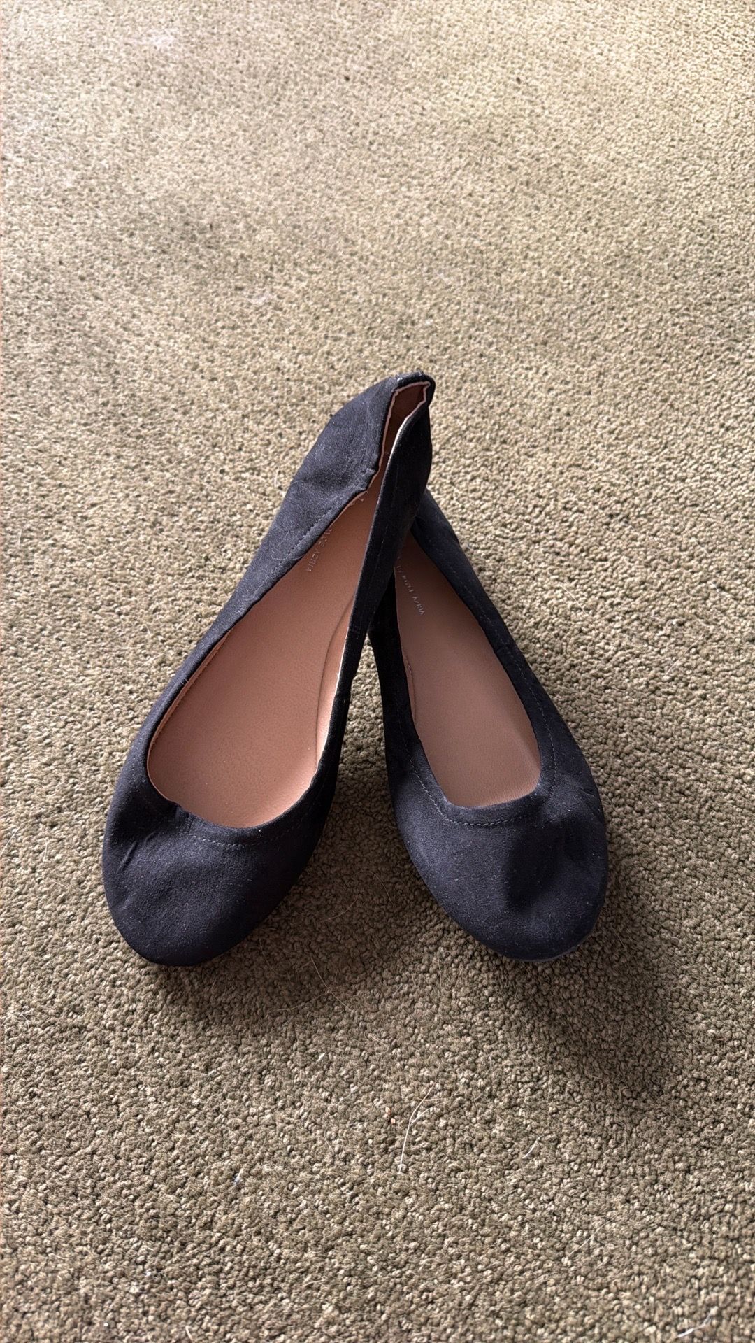 Black ballet flats size 9