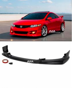 For 09-11 Honda Civic 2DR Coupe HFP Style Front Bumper Chin Lip Spoiler Body Kit