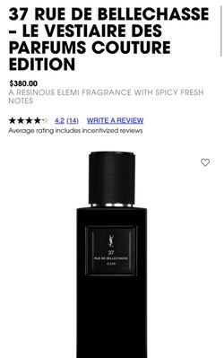 YSL 37 Rue de Bellechasse Elemi Fragrance
