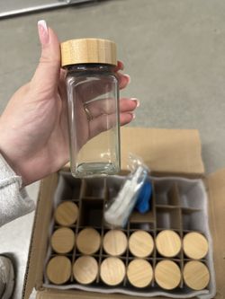 Glass seasoning containers