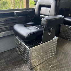 Diamond plate Seat boxes. 