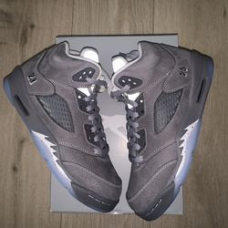 Jordan 5 Retro Wolf Grey Size: 6.5y