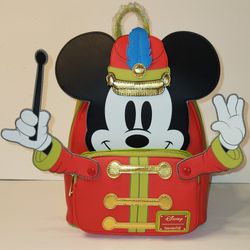 NWT Loungefly MICKEY MOUSE In The Band Concert Mini Backpack Disney 100 Decades