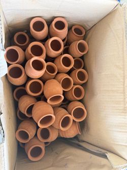 Mexican Bulk Lot Small Terracotta Clay shot glasses