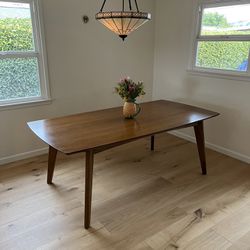 MCM style Dining Table Solid Wood
