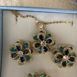 18k Gold Plated New Jewelry Set 
