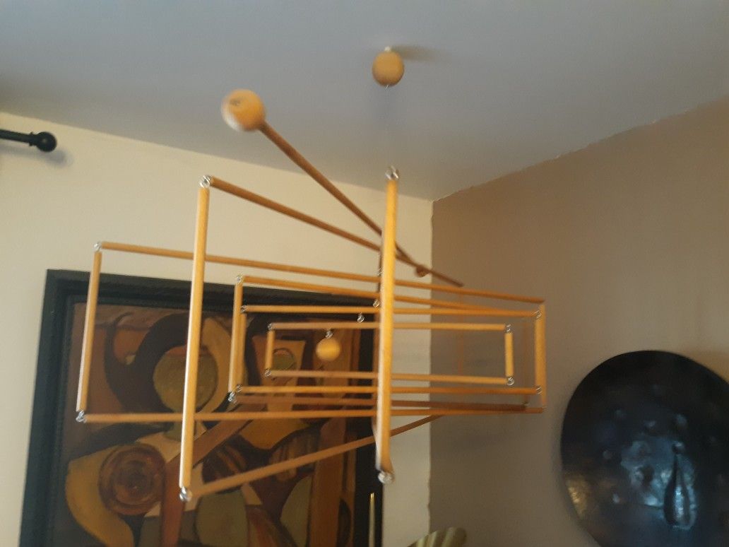 Atomic Birch Mid Century Modern Style Mobile