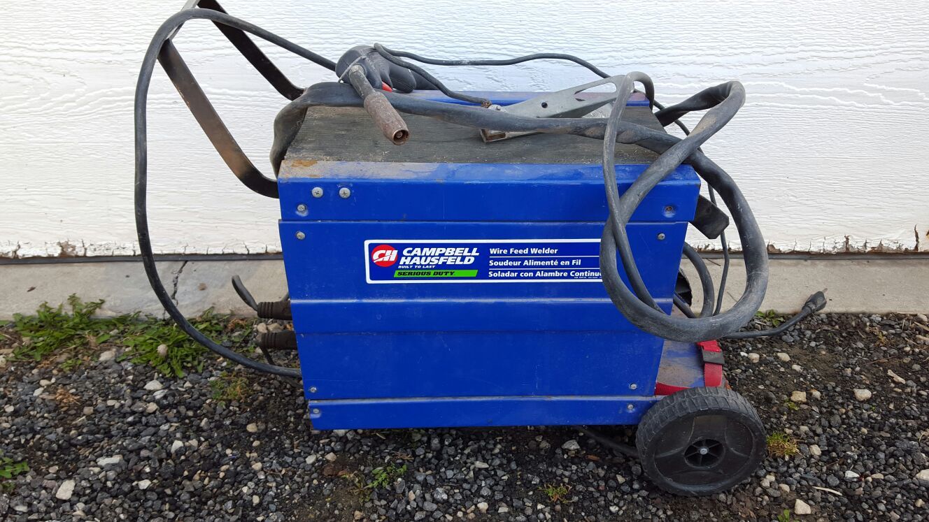 Campbell Hausfeld wire feed welder 115v serious duty mig flux 105 $100