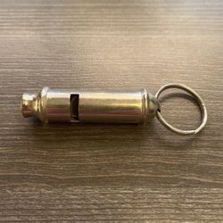 Vintage Police whistle with lion engraving Hong Kong nice condition