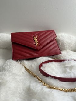 Authentic Saint Laurent CASSANDRE wallet in lambskin