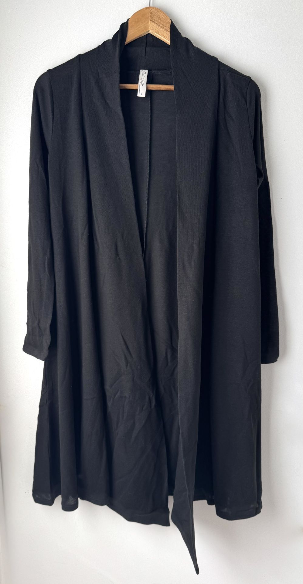 Black Open Cardigan, Small