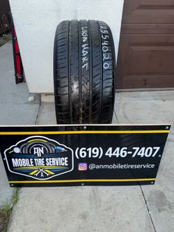1 USED TIRE 255/40/20 LIONHART LH-FIVE $80 CASH PRICE MOUNTED & BALANCE