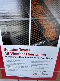 OEM Toyota Genuine All-Weather Floor Liners, Part # PT(contact info removed)4-20