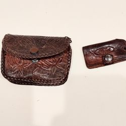 Vintage FORD Tooled Billfold & Keychain