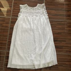 Hermoso Vestido Blanco Size Small