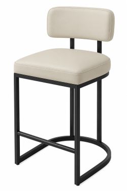 4- Brand new leather barstools