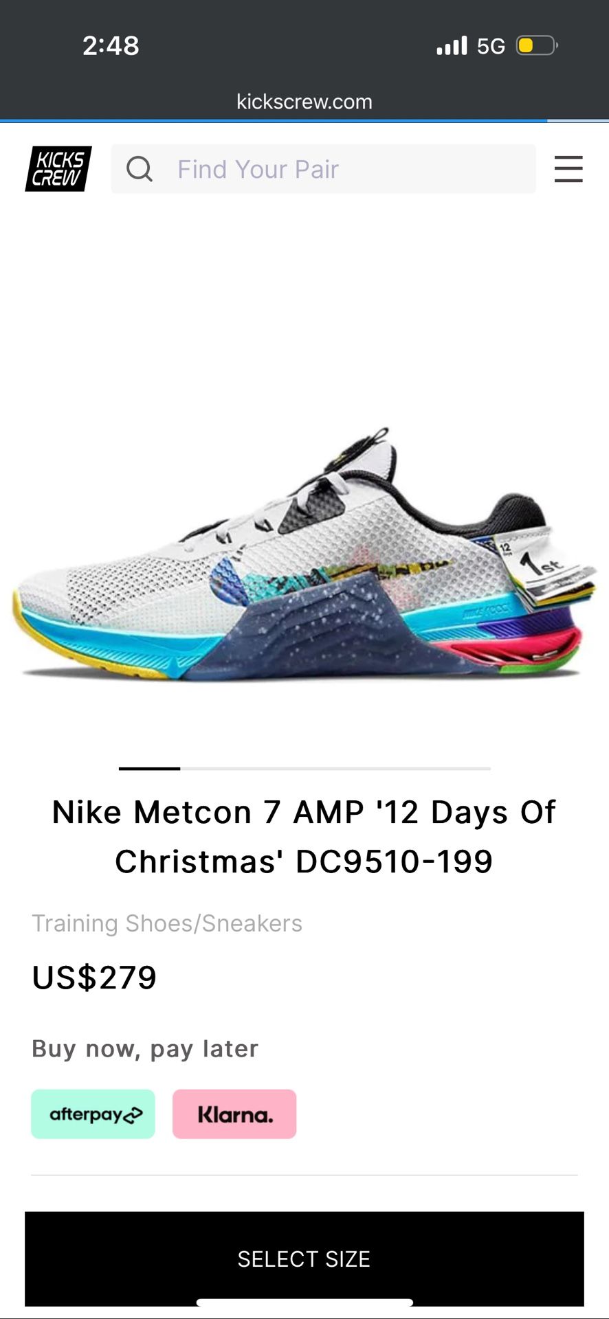 Nike metcon 12 days of christmas hot sale