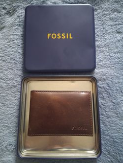 Fossil Money Clip Leather Wallet