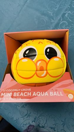 Billy the pufferfish mini beach aqua ball, $5