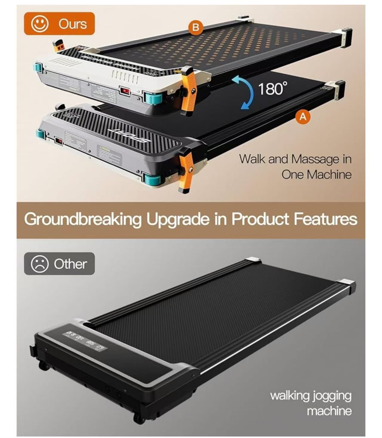 Walking Pad Treadmill with Incline