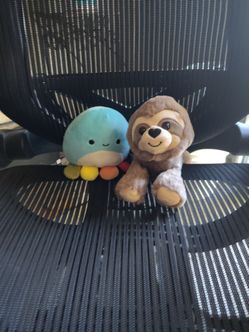 Squishmallow Octopus and Sloth Plush Set