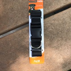 XL black dog collar