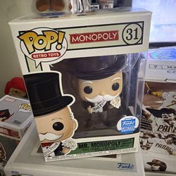 Funko Pop! Vinyl Mr. Monopoly Retro Toys Monopoly Limited Edition Funko Shop #31