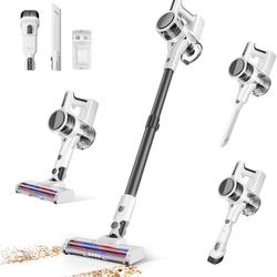 Cordless Vacuums, 80,000PRM Powerful Motor Vacuum Cleaner and 2200mAH Rechargeable Battery up to 35 Mins Worktime, 2 Adjustable Modes, Detachable Part