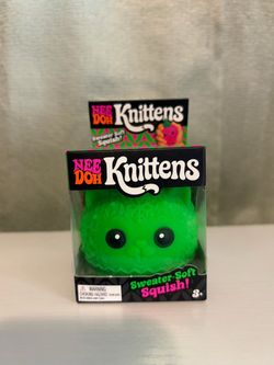 Nee Doh Knittens Squishy Toy Green