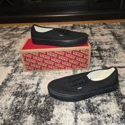 Vans Authentic Low Top Canvas Sneakers - Black
