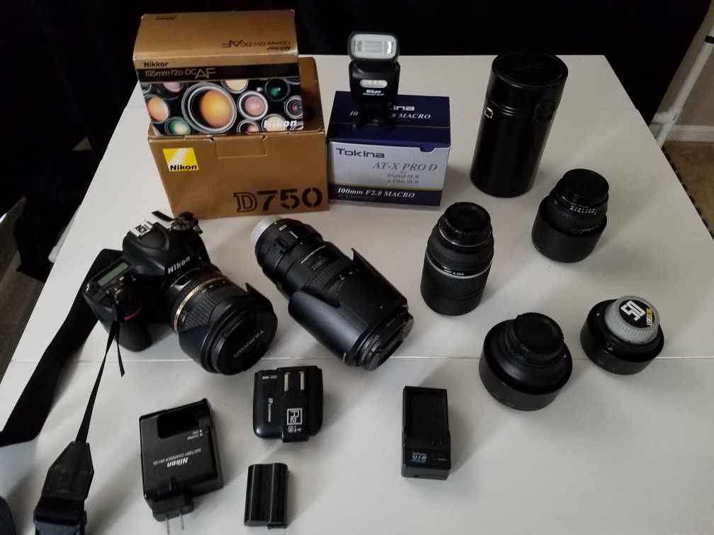 Nikon camera, lenses, and gear