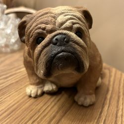 Sandicast 1984 Sandra Brue Signed English Bulldog-Dog Sculpture Statue
