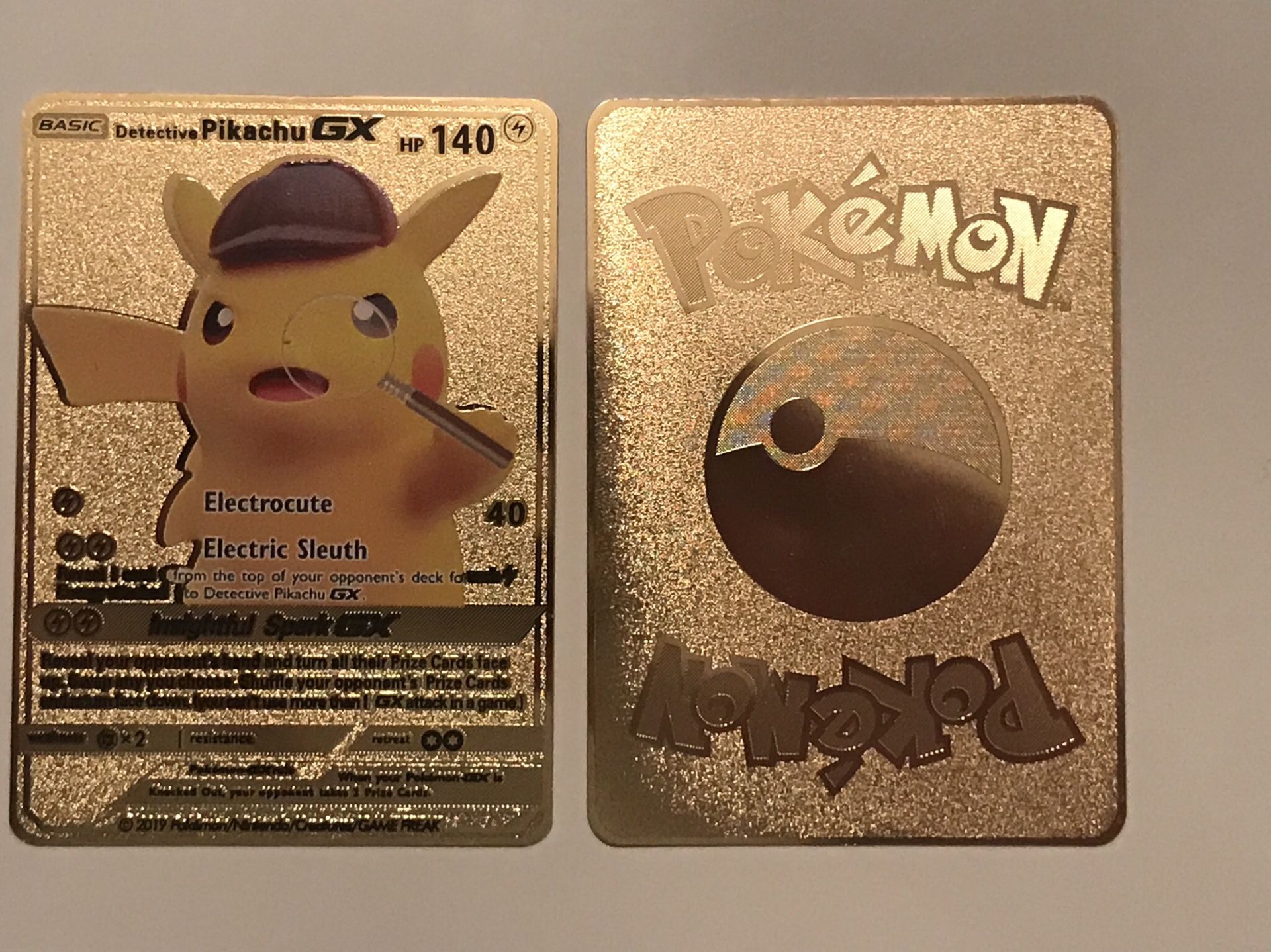 Detective Pikachu Metal Pokemon Card