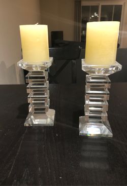 Crystal candle holder