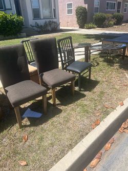 Set of Dining Chairs and TV stand