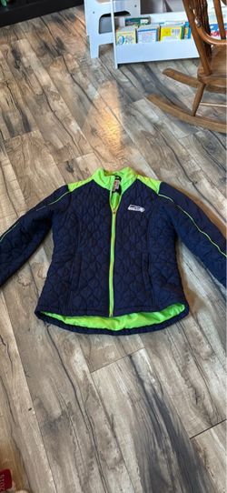 Woman’s large Seattle Seahawks Quilted Zip-Up Jacket