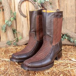 Botas vaqueras La Sierra originales café 