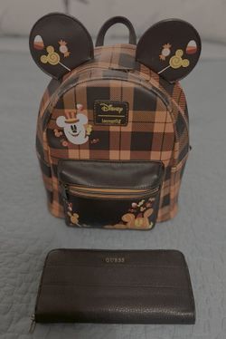 Mickey Mouse Backpack/Purse With Wallet
