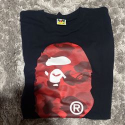 BAPE Big Head Tee Red Camo