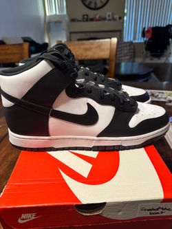 Nike Dunk High Black White Sz.13