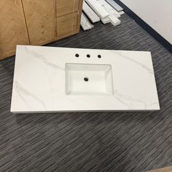 48” Countertop Only For Bathroom Vanity With 4” Height